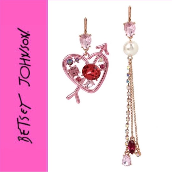 Betsey Johnson Jewelry - 🆕Betsey Johnson “Not Your Babe” Mismatch Earrings